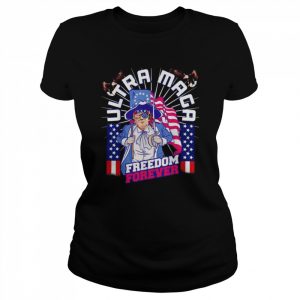 4th of July Patriotic USA UltrA MAGA Trump Freedom Forever Shirt Classic Women's T-shirt