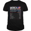 4th of july proud American merica nutrition facts  Classic Men's T-shirt