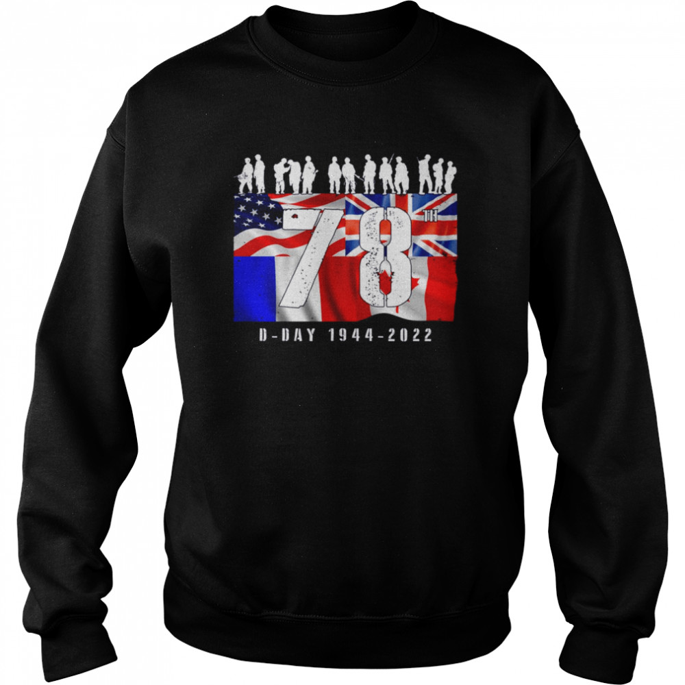 78th Anniversary WW2 Day Allied Landing France  Unisex Sweatshirt