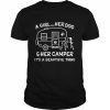 A girl her dog and her camper it’s a beautiful thing  Classic Men's T-shirt