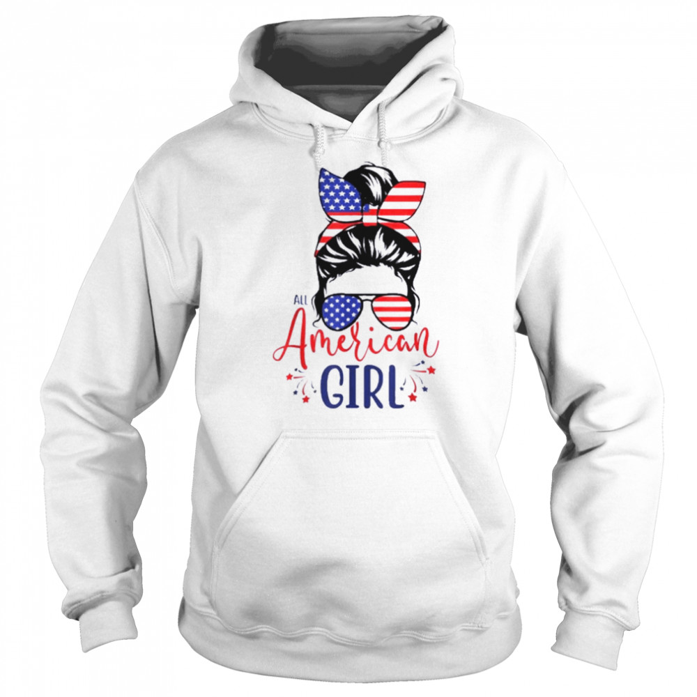 All American Girls 4th Of July Family Matching Shirt Unisex Hoodie