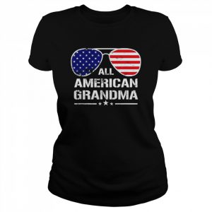 All American grandma American flag patriotic 4th of july  Classic Women's T-shirt