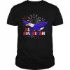 All American patriotic 4th of july eagle fireworks  Classic Men's T-shirt