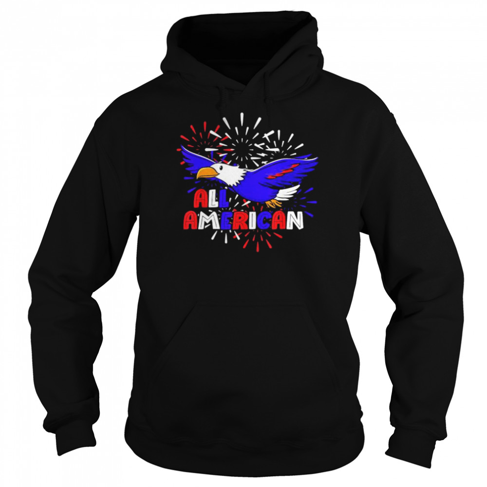 All American patriotic 4th of july eagle fireworks  Unisex Hoodie