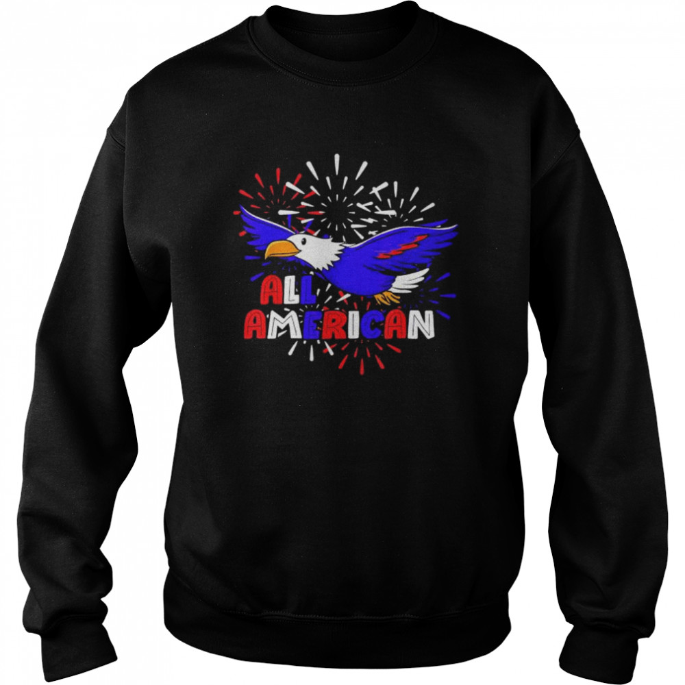 All American patriotic 4th of july eagle fireworks  Unisex Sweatshirt