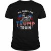 All board the Trump train 2024 American flag  Classic Men's T-shirt