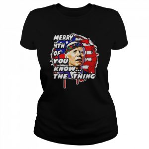 Anti-biden Dazed Mary 4th Of You Know The Thing Shirt Classic Women's T-shirt