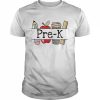 Apple Coffee Pencil Pre-K Teacher Shirt Classic Men's T-shirt