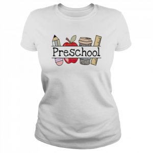 Apple Coffee Pencil Preschool Teacher Shirt Classic Women's T-shirt