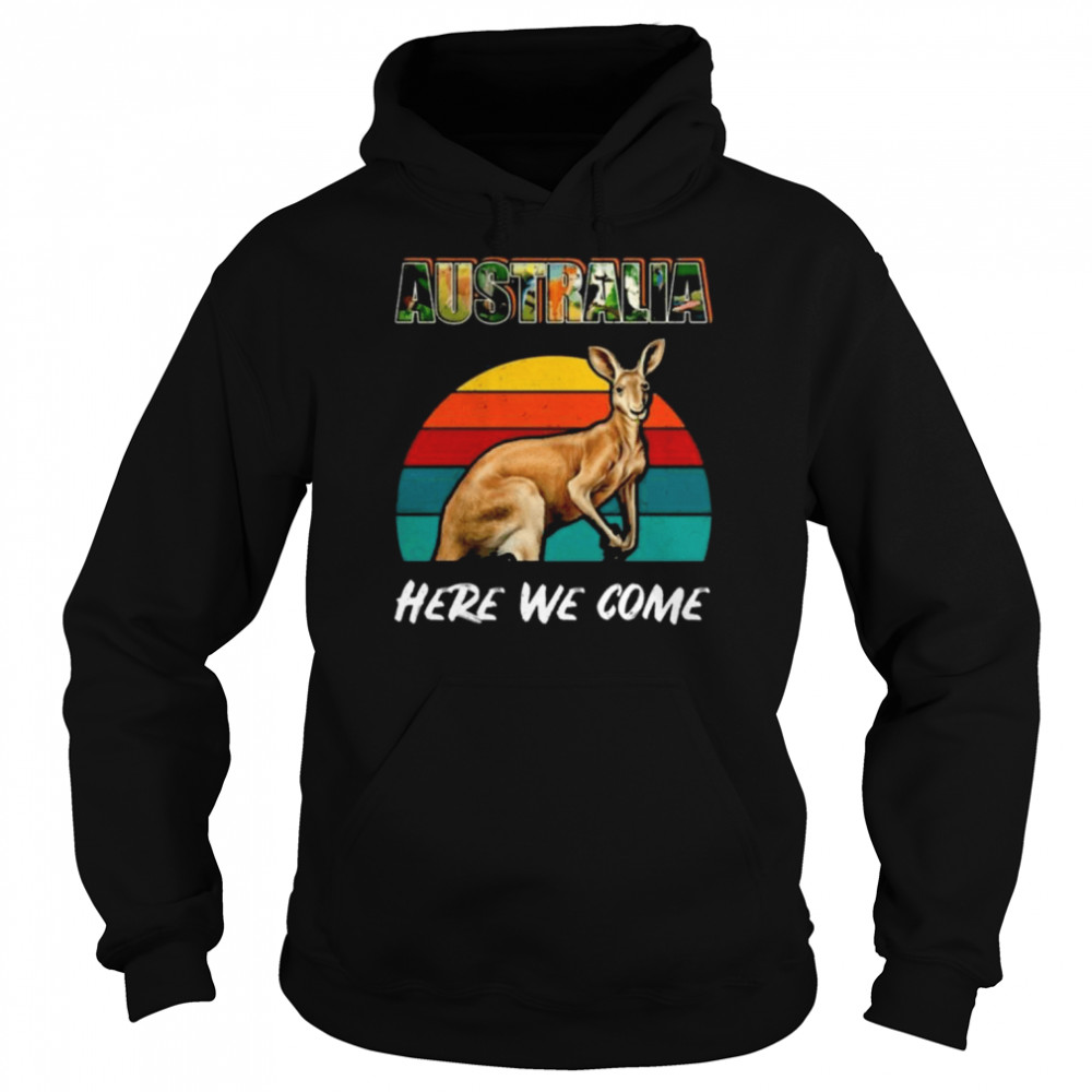 Australia here we come vintage  Unisex Hoodie