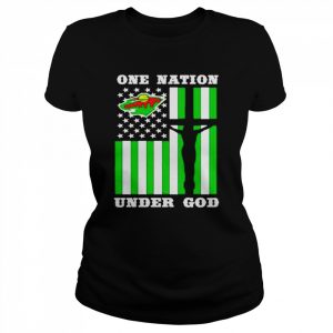 Awesome minnesota Wild one nation under God  Classic Women's T-shirt