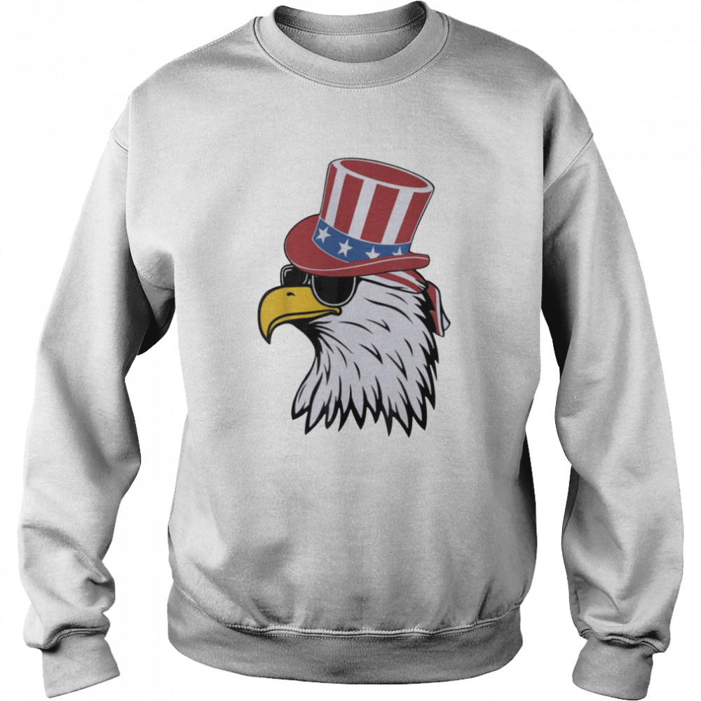 Awsome Patriotic Eagle USA 4th Of July American Shirt Unisex Sweatshirt