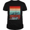 Bangkok Thailand Retro Vintage Sunset Skyline Bangkok Shirt Classic Men's T-shirt