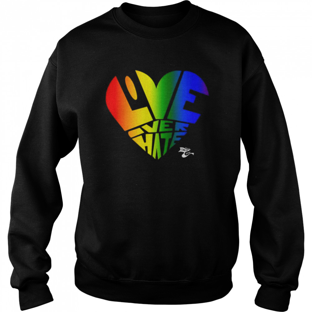 Baonpdx portland thorns fc pride love over hate  Unisex Sweatshirt