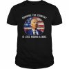 Biden falling off his bicycle joe biden falls off bike  Classic Men's T-shirt