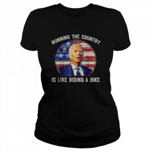 Biden falling off his bicycle joe biden falls off bike  Classic Women's T-shirt