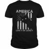 Black Cat America love it or leave it  Classic Men's T-shirt