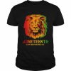 Black King Lion Father Day Juneteenth Is My Independence Day Shirt Classic Men's T-shirt