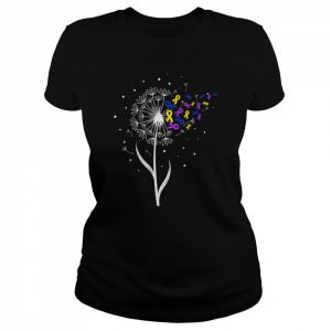 Bladder Cancer Awareness Dandelion Survivor Warrior Shirt Classic Women's T-shirt