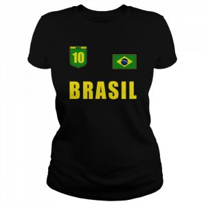 Brasil Brazil Soccer Player Jersey Flag Trikot Clothing Shirt Classic Women's T-shirt