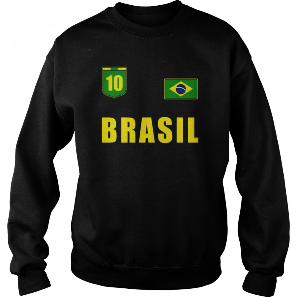 Brasil Brazil Soccer Player Jersey Flag Trikot Clothing Shirt Unisex Sweatshirt