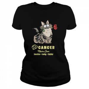 Cancer Maine Coon Zodiac Simon’s Cat Shirt Classic Women's T-shirt