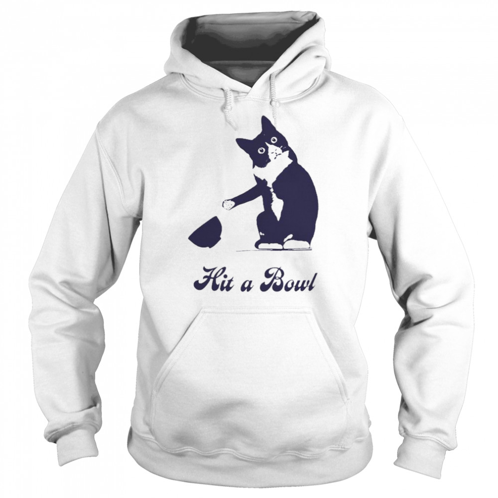 Cat Hit a Bowl  Unisex Hoodie