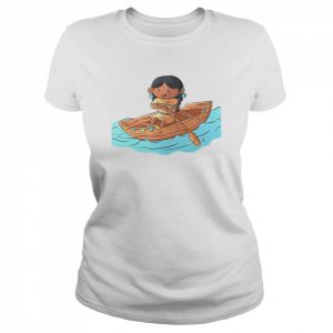 Chibi Art Pocahontas Canoe Pugahontas  Classic Women's T-shirt