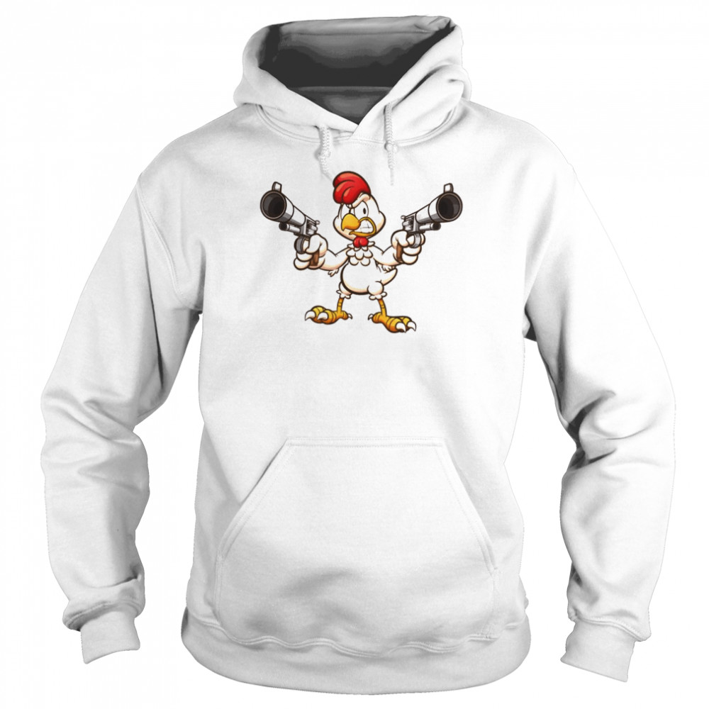 Chicken Double Gun Animaniacs  Unisex Hoodie