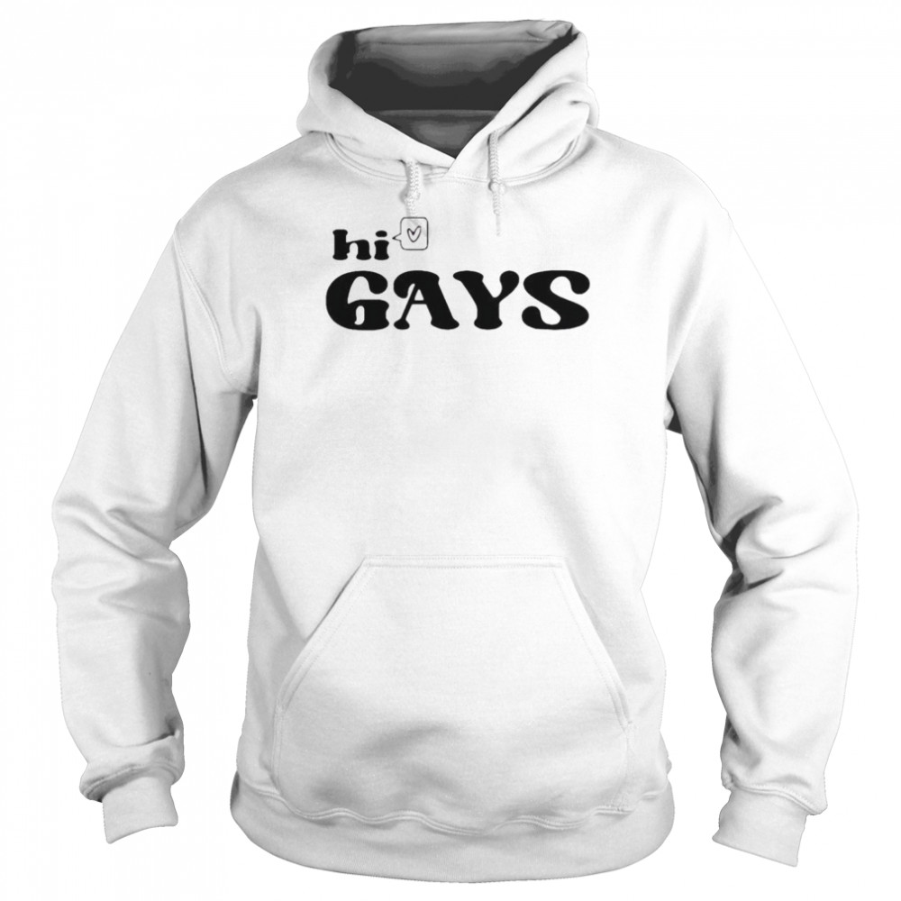 Chrissy Chlapecka Hi Gays Shirt Unisex Hoodie