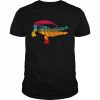 Colorful Alligator Crocodile Animal Reptile LGBT Rainbow Shirt Classic Men's T-shirt