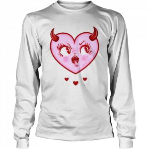 Creepy Gals Devilish Heart  Long Sleeved T-shirt