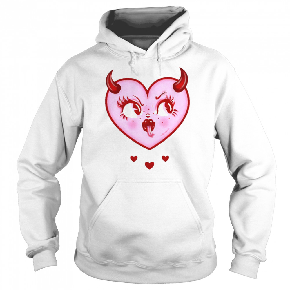 Creepy Gals Devilish Heart  Unisex Hoodie