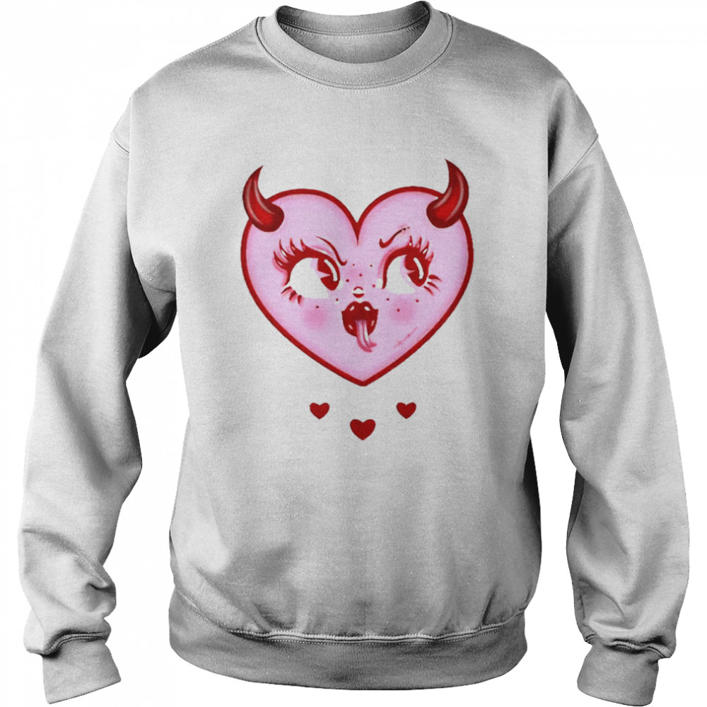 Creepy Gals Devilish Heart  Unisex Sweatshirt