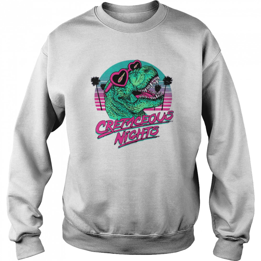 Cretaceous Nights T-Rex Shirt Unisex Sweatshirt