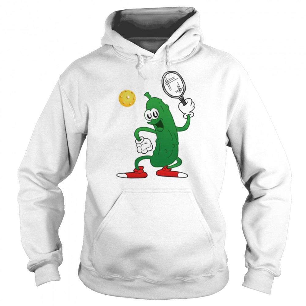 Cucumber Dinking Funny Pickleball  Unisex Hoodie