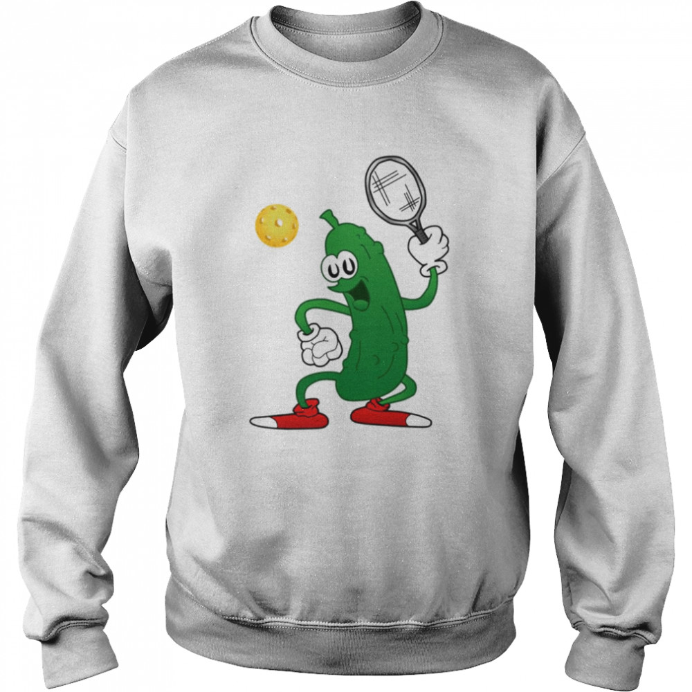 Cucumber Dinking Funny Pickleball  Unisex Sweatshirt