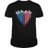 Dachshund Dog American Flag 4th Of July Patriotic Dog Lover Shirt Classic Men's T-shirt