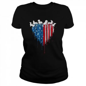 Dachshund Dog American Flag 4th Of July Patriotic Dog Lover Shirt Classic Women's T-shirt