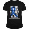 Dark Blue Ribbon Family Colorectal Cancer Awareness T-Shirt Classic Men's T-shirt