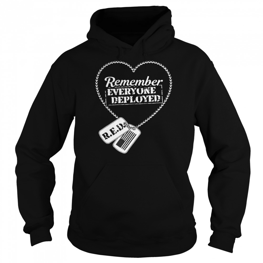 Distressed R.E.D. Friday Remember Everyone Deployed  Unisex Hoodie