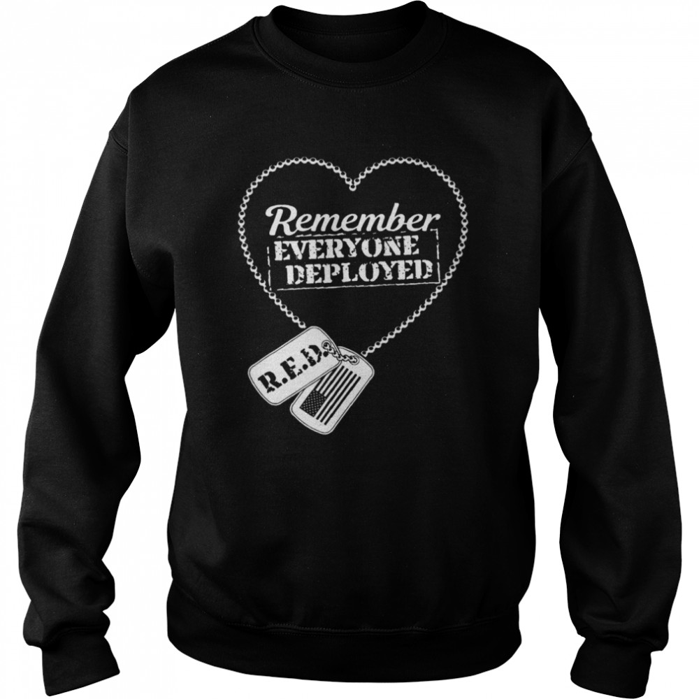 Distressed R.E.D. Friday Remember Everyone Deployed  Unisex Sweatshirt