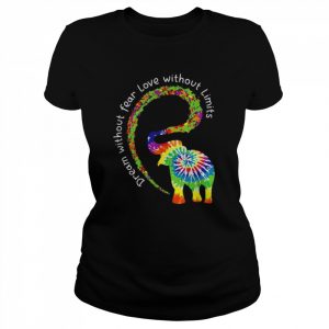 Dream without fear love elephant lgbt pride tie-dye  Classic Women's T-shirt