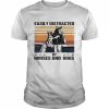 Easily Distracted By Horses And Dogs vintage  Classic Men's T-shirt