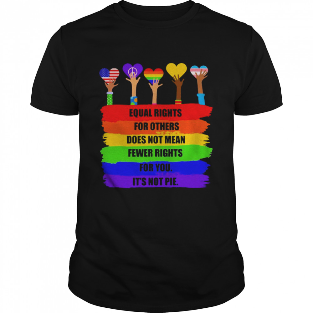 Equal Rights For Others Does Not Mean Fewer Rights For You It’s Not Pie Shirt