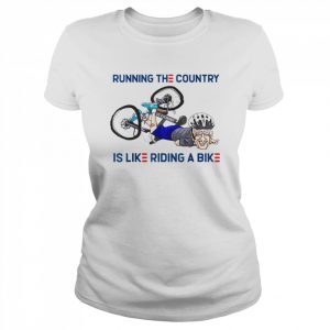 Falling off his bicycle Biden Falls off Bike Joe Biden T-Shirt Classic Women's T-shirt