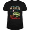 Fish I love it when he nibbles on my Bobbers  Classic Men's T-shirt