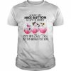 Flamingo sorry my nice button is out of order but my bite me  Classic Men's T-shirt