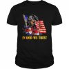 Flower Flag In God We Trust BLACK Dachshund Shirt Classic Men's T-shirt