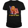 Flower Flag In God We Trust RED Goldendoodle Shirt Classic Men's T-shirt